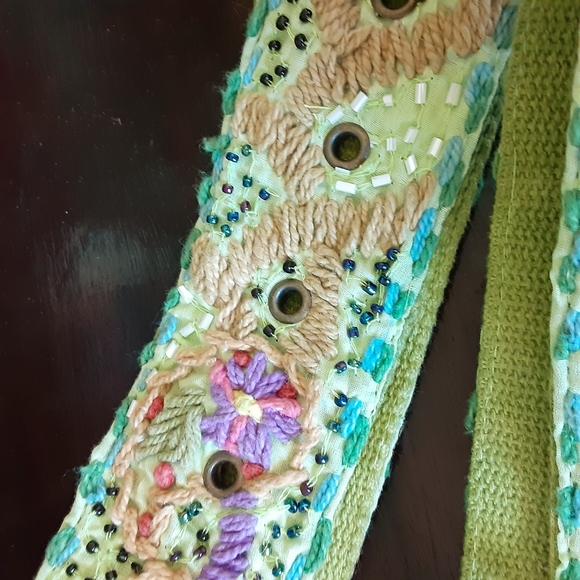 BOHEME Earth Friendly Paisley Patchwork Belt - Picture 7 of 12